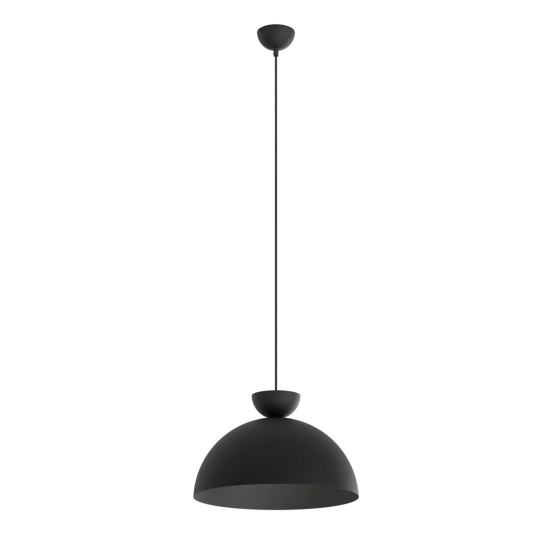 Lampa wisząca, pojedynczy zwis w kolorze czarnym