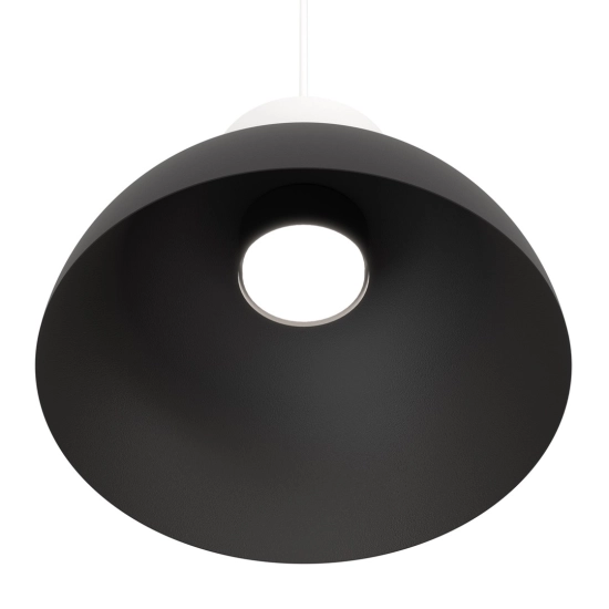 Monochromatyczna lampa wisząca do salonu, czarno-biała