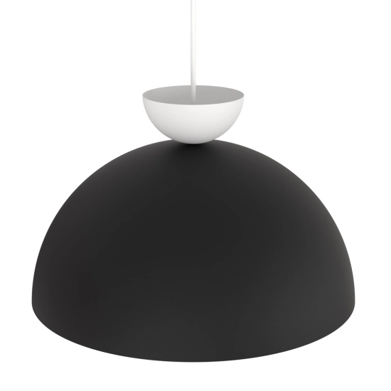 Czarno-biała lampa wisząca do sypialni, monochromatyczna