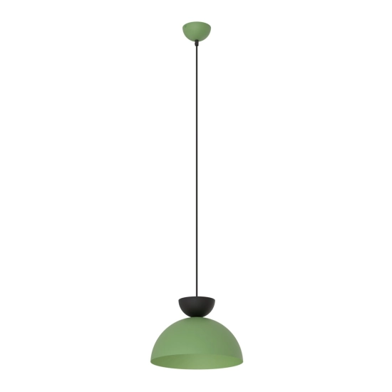 Nowoczesna lampa wisząca, zielono-czarna