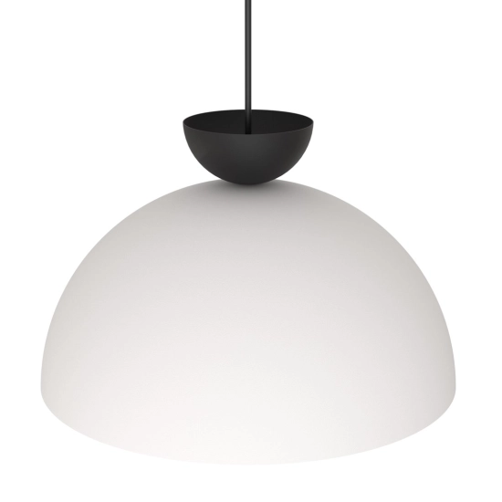 Lampa wisząca w kolorze biało-czarnym, GX53