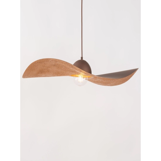 Modernistyczna, duża lampa wisząca typu kapelusz ⌀76cm