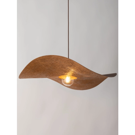 Modernistyczna, duża lampa wisząca typu kapelusz ⌀76cm