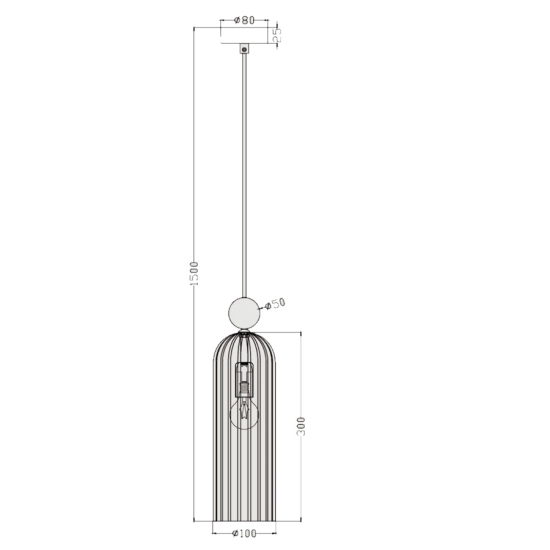 Elegancka, złota lampa wisząca z podłużnym, mlecznym kloszem, do jadalni