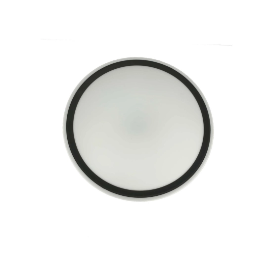 Biało-czarny plafon LED w kształcie okręgu ⌀30cm o neutralnej barwie