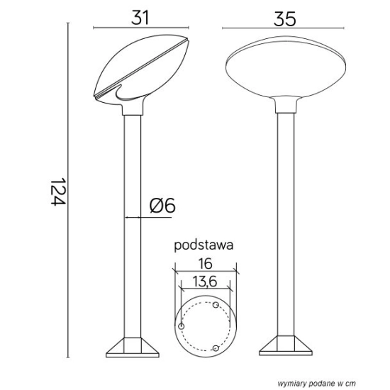 Gustowna lampa ogrodowa, o nowoczesnym wyglądzie| TAO