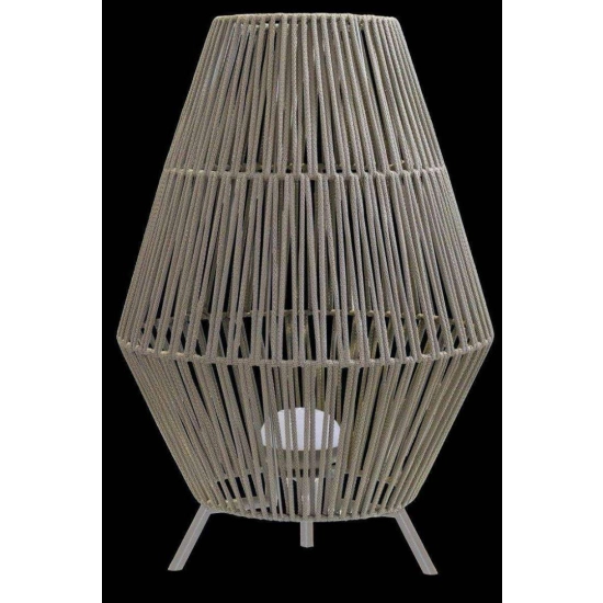 Nowoczesna lampa LED do ogrodu imitująca lampion, ładowana przez USB