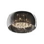 Elegancka lampa sufitowa z kryształkami, idealna do salonu i sypialni