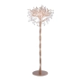 Designerska, kryształowa lampa podłogowa - drzewo w kolorze mosiądzu