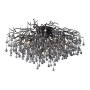 Fenomenalna, dekoracyjna lampa sufitowa, czarne gałęzie z kryształkami