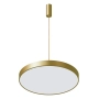 Nowoczesna, okrągła lampa wisząca LED w kolorze złoto-białym Ø60cm