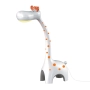 Ciekawa lampka do pokoju dziecięcego, biała żyrafa LED