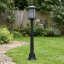 Niska lampa stojąca ogrodowa, wysokość 110cm, w czarnym kolorze