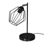 Modna druciana lampka biurkowa w kolorze czarnym