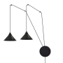 Dwuramienna, linkowa lampa ścienna do dowolnego rozmieszczenia