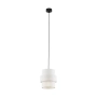 Czarno-biała lampa wisząca w stylu minimalistycznym ⌀20cm