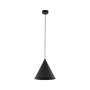 Minimalistyczna, geometryczna, czarna lampa wisząca stożek ⌀25cm