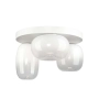Elegancka lampa sufitowa LED do skandynawskiego salonu, biała