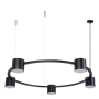 Lampa wisząca, pięć spotów na okręgu na żarówki GX53 KODO