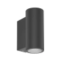 Czarna, minimalistyczna, jednokierunkowa tuba ścienna LED 10W 3000K 16cm