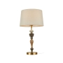 Elegancka, klasyczna lampka stołowa na zdobionej podstawie