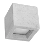 Stylowy, betonowy kinkiet dwukierunkowy o geometrycznym kształcie