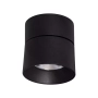 Czarna, pojedyncza lampa natynkowa spot LED 4000K 11,5x11cm