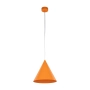Modernistyczna lampa wisząca, pomarańczowy stożek do kuchni ⌀25cm