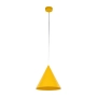 Żółta lampa wisząca z regulowaną wysokością, klosz stożek ⌀25cm