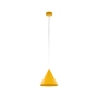 Dekoracyjna, żółta, mała lampa wisząca stożek ⌀19cm