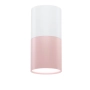 Dekoracyjna biało-różowa tuba natynkowa, nowoczesny downlight