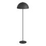 Lampa podłogowa na okrągłej podstawie do czytania, czarna
