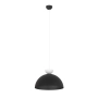 Czarno-biała lampa wisząca do sypialni, monochromatyczna