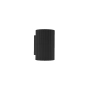 Czarny, minimalistyczny kinkiet tuba do nowoczesnego korytarza