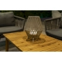 Lampa ogrodowa LED, lampion w kolorze taupe, akumulatorowa